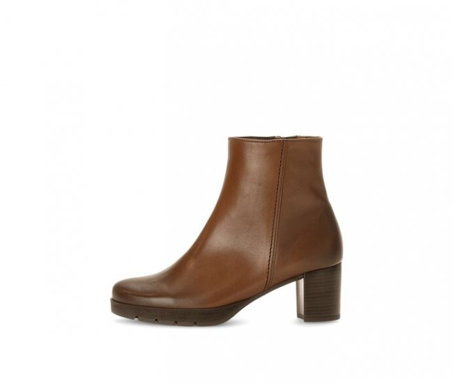Gabor Damen Plateau Stiefelette Braun - Glattleder