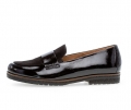 Gabor Damen Slipper Schwarz - Materialmix Leder