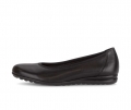 Gabor Damen Sportliche Ballerina Schwarz - Glattleder
