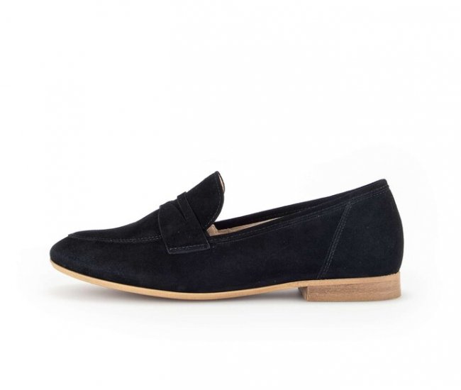 Gabor Damen Slipper Schwarz - Rauleder