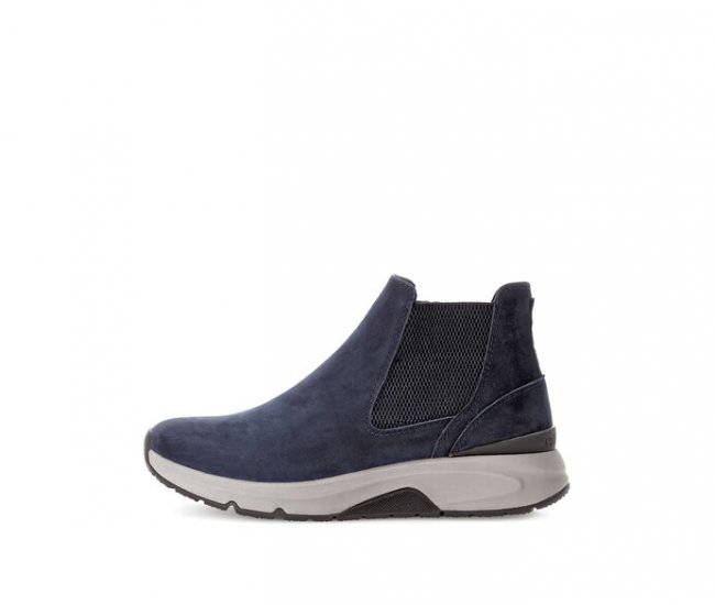 Gabor Damen Chelsea Boot Blau - Rauleder