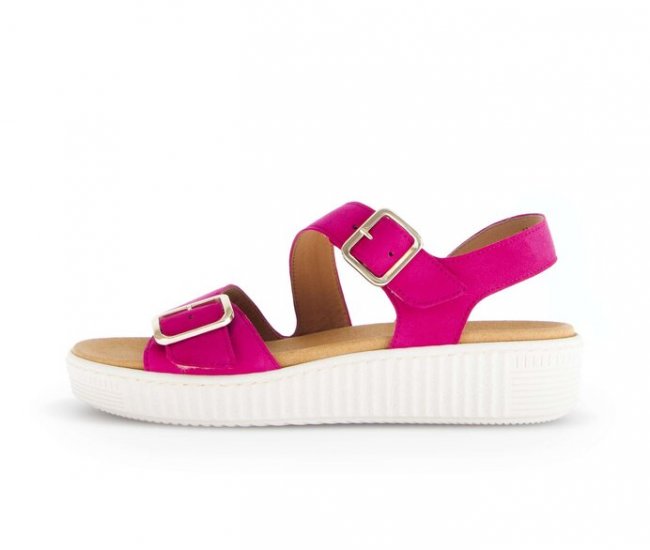 Gabor Damen Plateau Sandale Pink - Rauleder