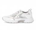 Gabor Damen Sneaker Low Weiß - Materialmix Leder/Lederimitat