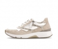 Gabor Damen Sneaker Low Beige - Materialmix Leder