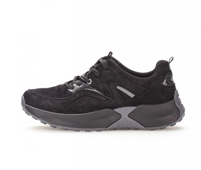 Gabor Damen Sneaker Low Schwarz - Rauleder