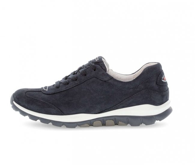 Gabor Damen Sneaker Low Blau - Rauleder