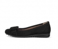 Gabor Damen Sportliche Ballerina Schwarz - Rauleder