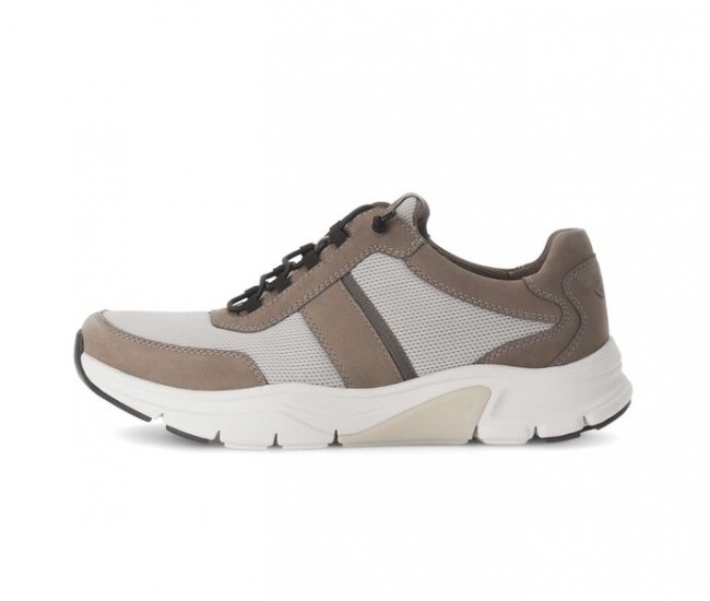 Gabor Herren Rollingsoft Sneaker Low Braun - Materialmix Leder/Textil