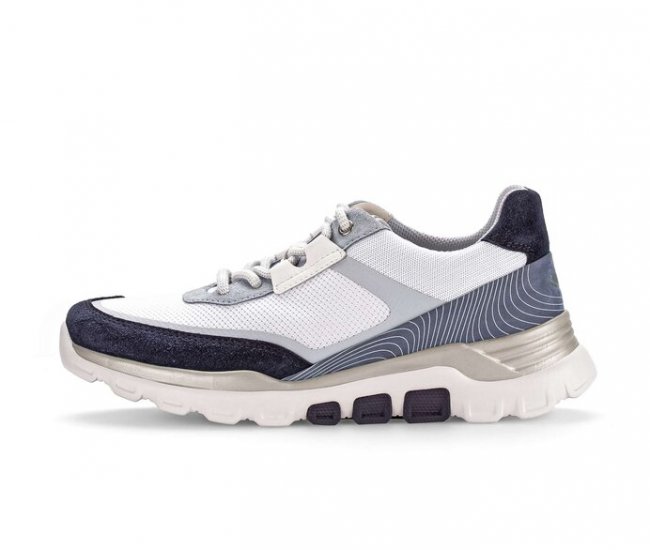 Gabor Damen Sneaker Low Weiß - Materialmix Leder/Lederimitat