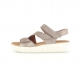 Gabor Damen Plateau Sandale Beige - Effektleder