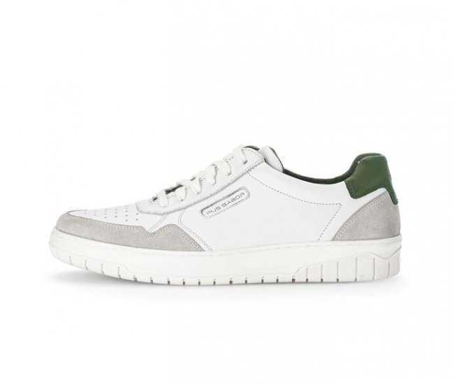 Pius Gabor Herren Sneaker Low Weiß - Glattleder