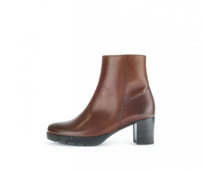 Gabor Damen Plateau Stiefelette Braun - Glattleder