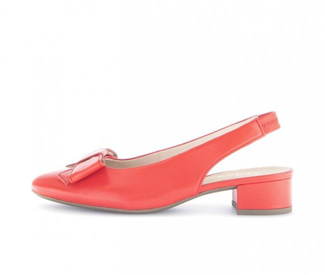 Gabor Damen Slingpumps Rot - Glattleder