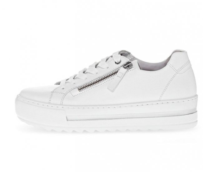 Gabor Damen Sneaker Low Weiß - Glattleder