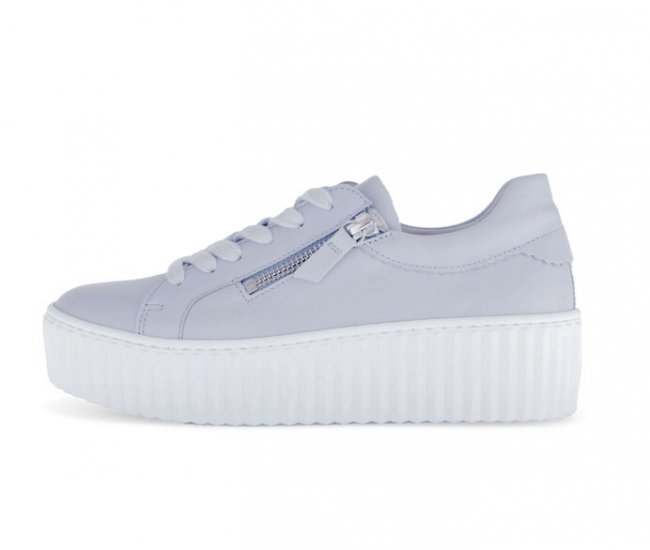 Gabor Damen Sneaker Low Blau - Glattleder