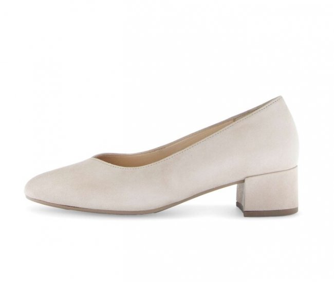 Gabor Damen Eleganter Pumps Beige - Rauleder