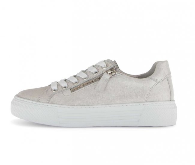 Gabor Damen Sneaker Low Weiß - Effektleder