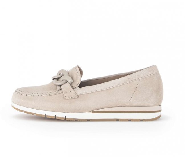 Gabor Damen Slipper Beige - Rauleder