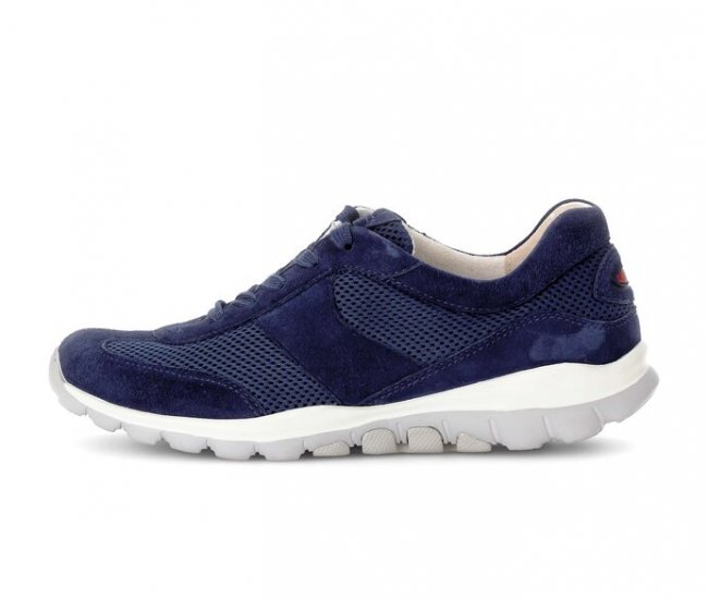 Gabor Damen Sneaker Low Blau - Lederimitat