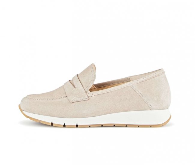 Gabor Damen Slipper Beige - Rauleder