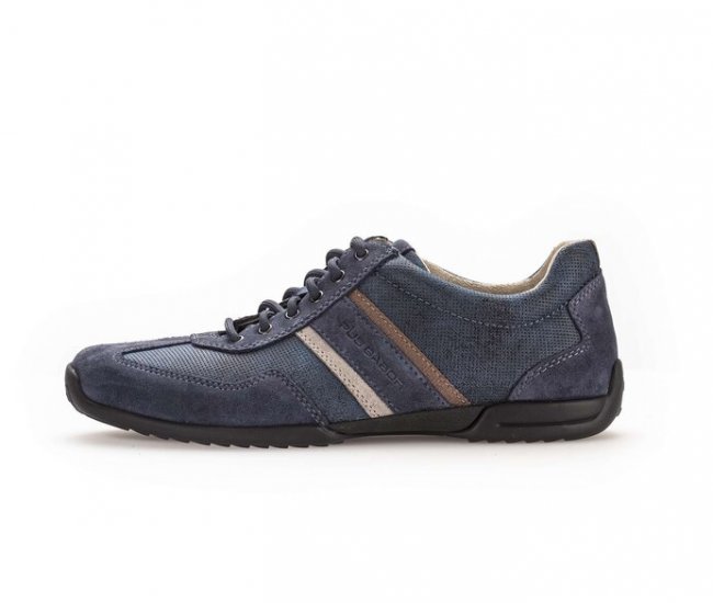 Pius Gabor Herren Sneaker Low Blau - Materialmix Leder/Lederimitat