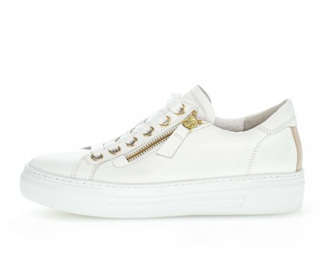 Gabor Damen Sneaker Low Weiß - Glattleder