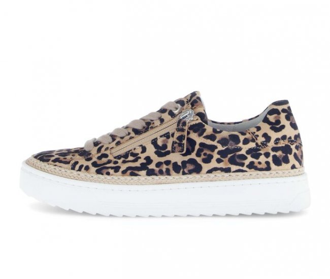 Gabor Damen Sneaker Low Beige - Rauleder