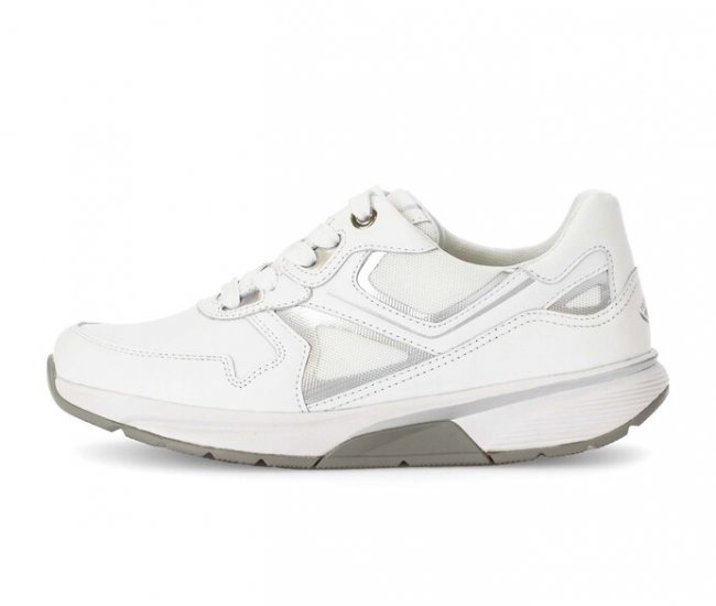 Gabor Damen Sneaker Low Weiß - Materialmix Leder/Lederimitat