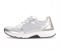 Gabor Damen Sneaker Low Silber - Materialmix Leder/Lederimitat