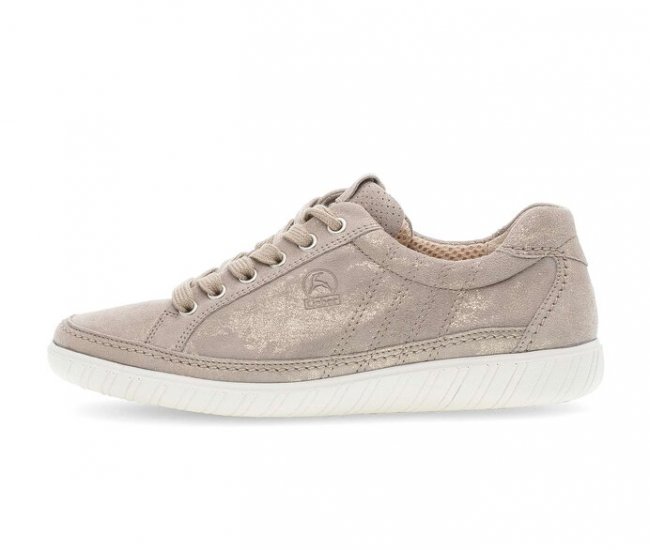 Gabor Damen Sneaker Low Beige - Effektleder