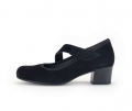 Gabor Damen Spangenpumps Schwarz - Rauleder