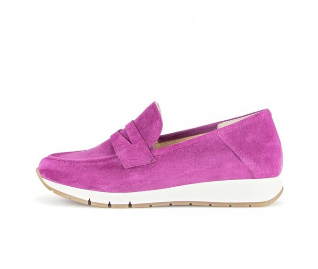 Gabor Damen Slipper Lila - Rauleder