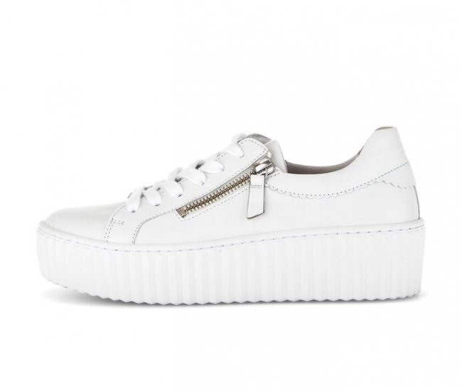 Gabor Damen Sneaker Low Weiß - Glattleder