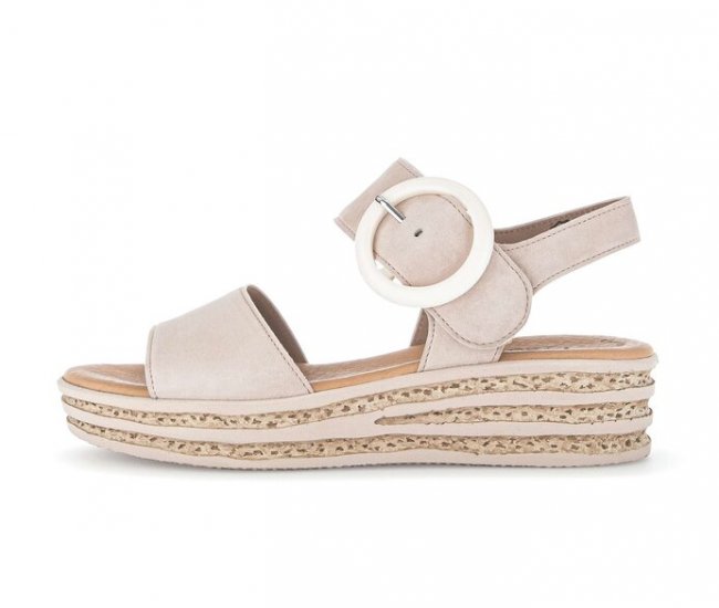 Gabor Damen Plateau Sandale Rosa - Rauleder