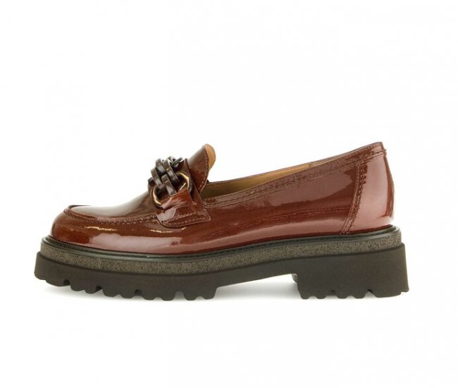 Gabor Damen Loafer Rot - Lackleder
