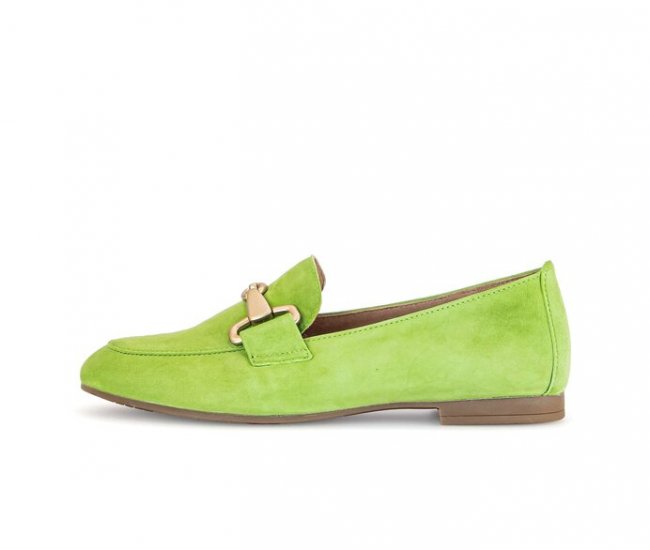 Gabor Damen Slipper Grün - Rauleder