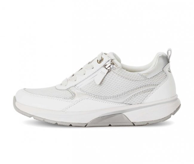 Gabor Damen Sneaker Low Weiß - Materialmix Leder/Lederimitat