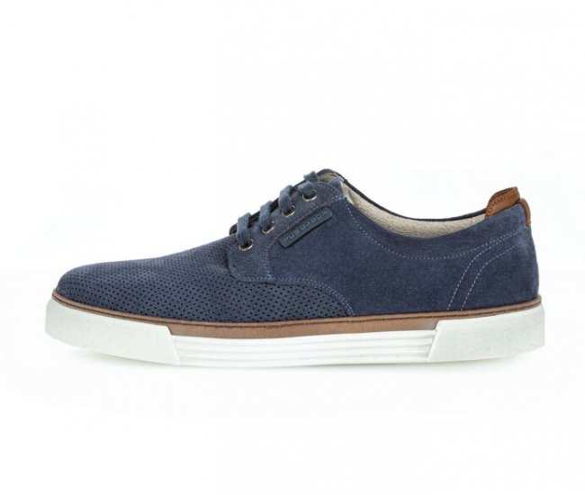 Pius Gabor Herren Sneaker Low Blau - Rauleder