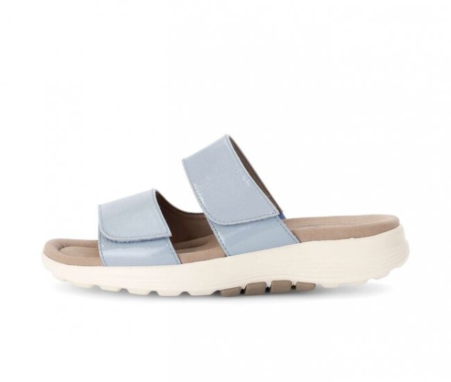 Gabor Damen Pantolette Blau - Lackleder