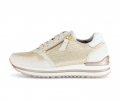 Gabor Damen Sneaker Low Gold - Materialmix Leder