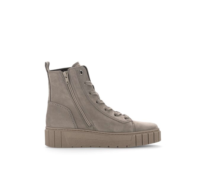 Gabor Damen  Plateau Stiefelette Braun - Rauleder