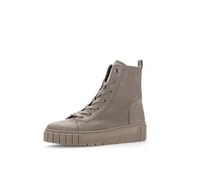 Gabor Damen  Plateau Stiefelette Braun - Rauleder