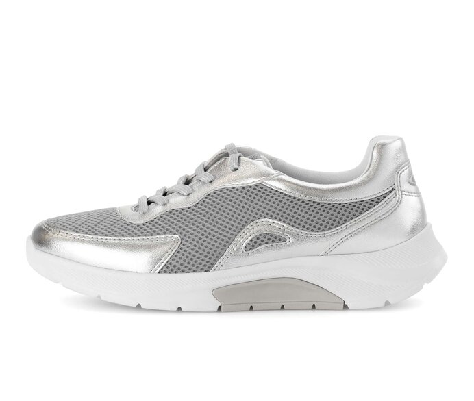 Gabor Damen Sneaker Low Silber - Textil