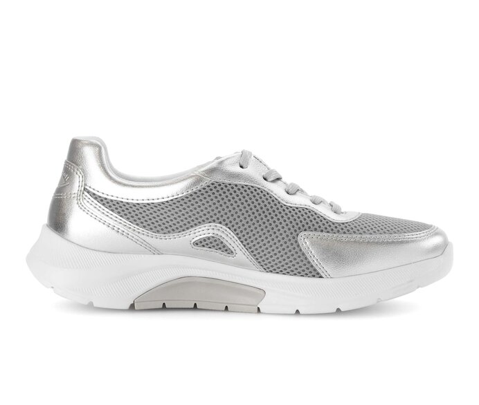 Gabor Damen  Sneaker Low Silber - Textil