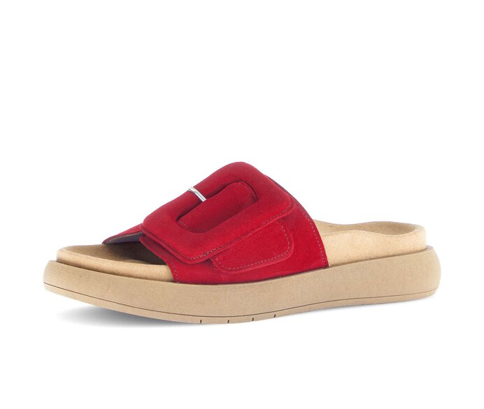 Gabor Damen  Pantolette Rot - Rauleder