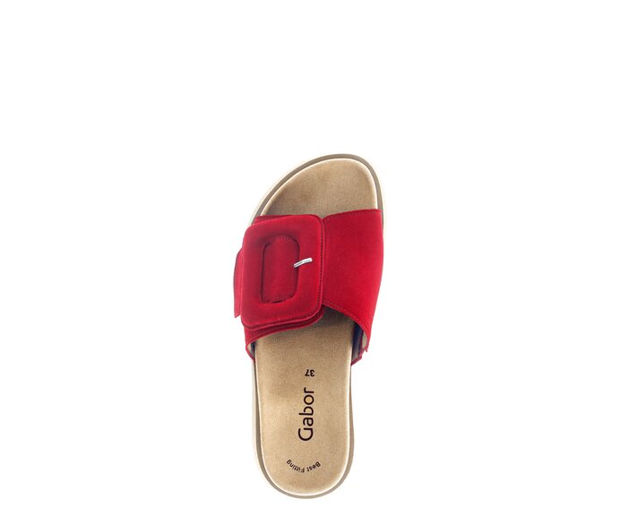 Gabor Damen  Pantolette Rot - Rauleder