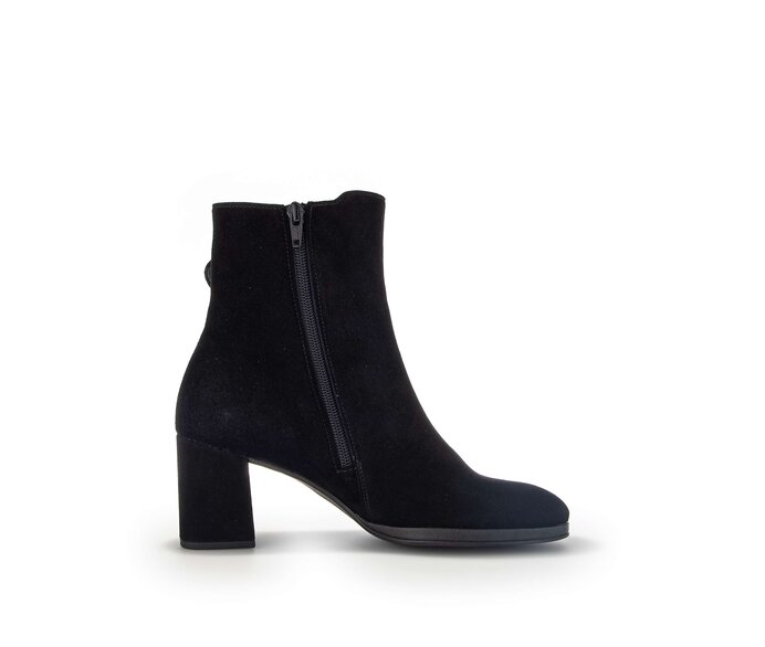 Gabor Damen  Elegante Stiefelette Schwarz - Rauleder