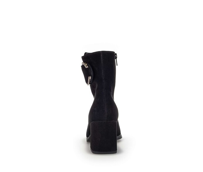 Gabor Damen  Elegante Stiefelette Schwarz - Rauleder