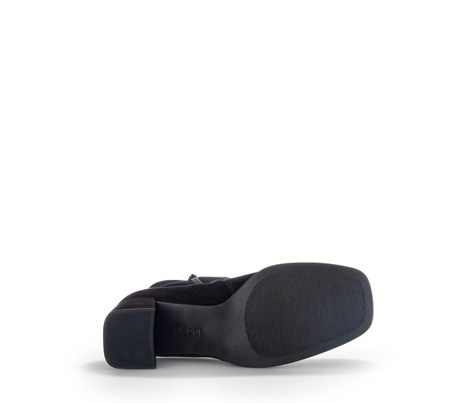Gabor Damen  Elegante Stiefelette Schwarz - Rauleder