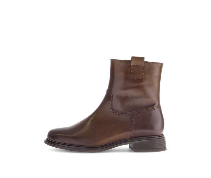 Gabor Damen Elegante Stiefelette Braun - Glattleder